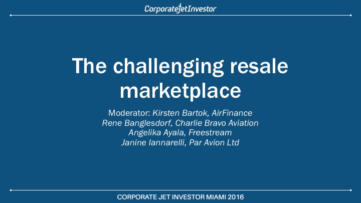 René Banglesdorf to Speak at Corporate Jet Investor Conference in Miami